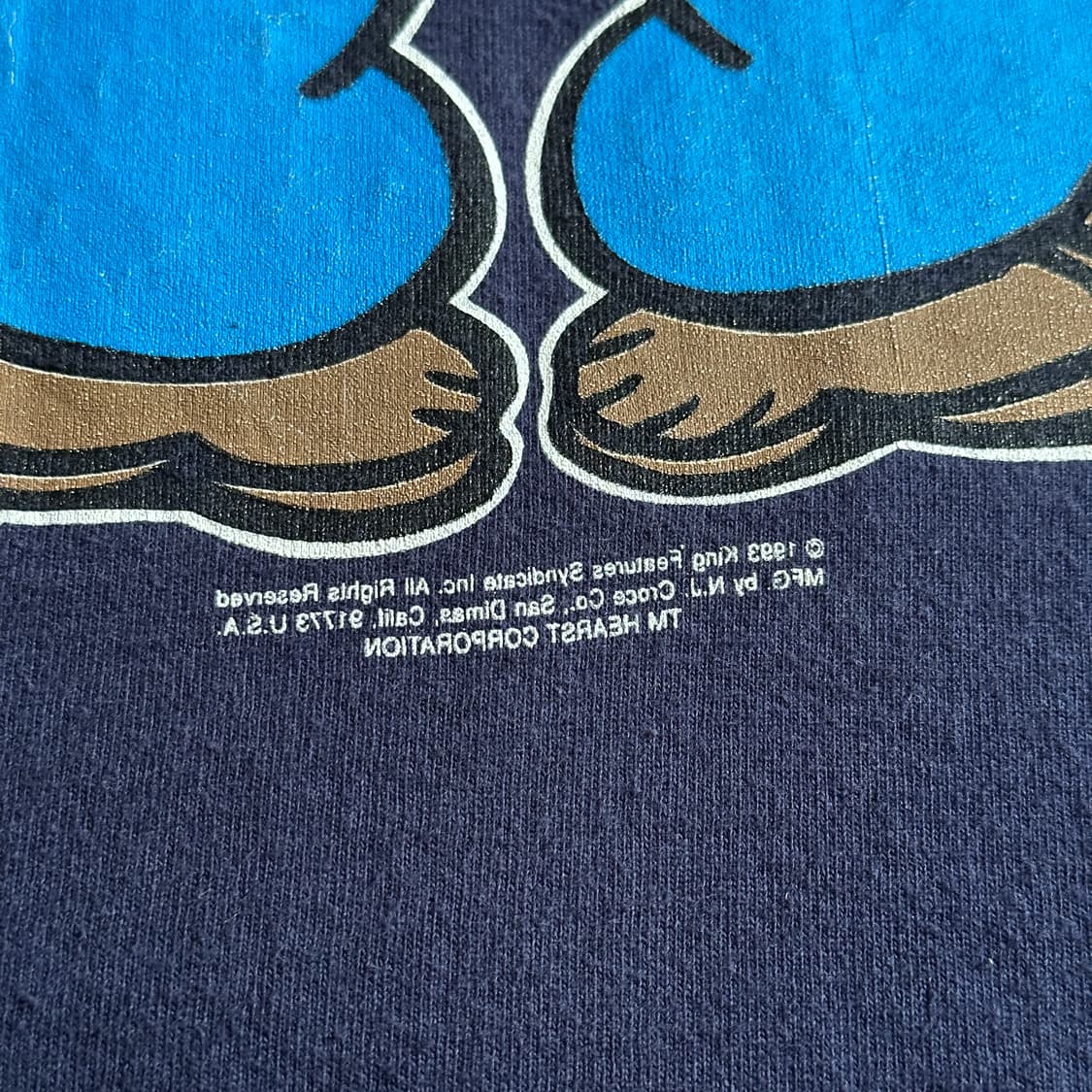 90‘s Nj croce ‘Popeye’ usa made 1/2 tee 상품이미지6