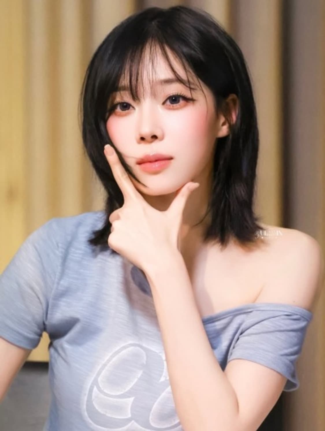 애즈온 키키 슬림 티 라이트블루 상품이미지3