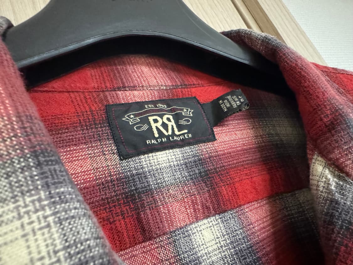 RRL 체크 플레이드 울셔츠 상품이미지3
