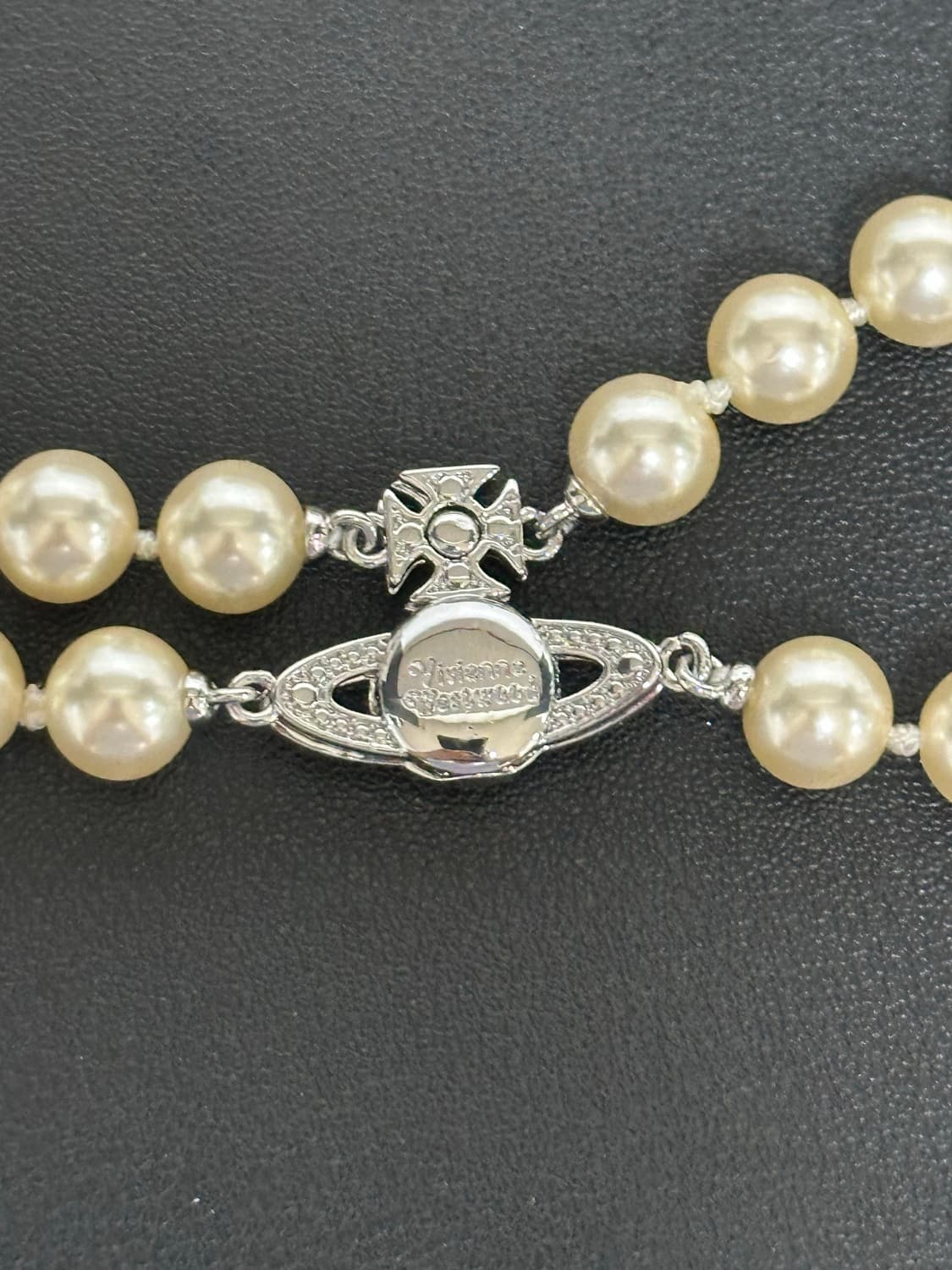 비비안 웨스트우드 Grazziella Pearl Choker Silver 상품이미지2