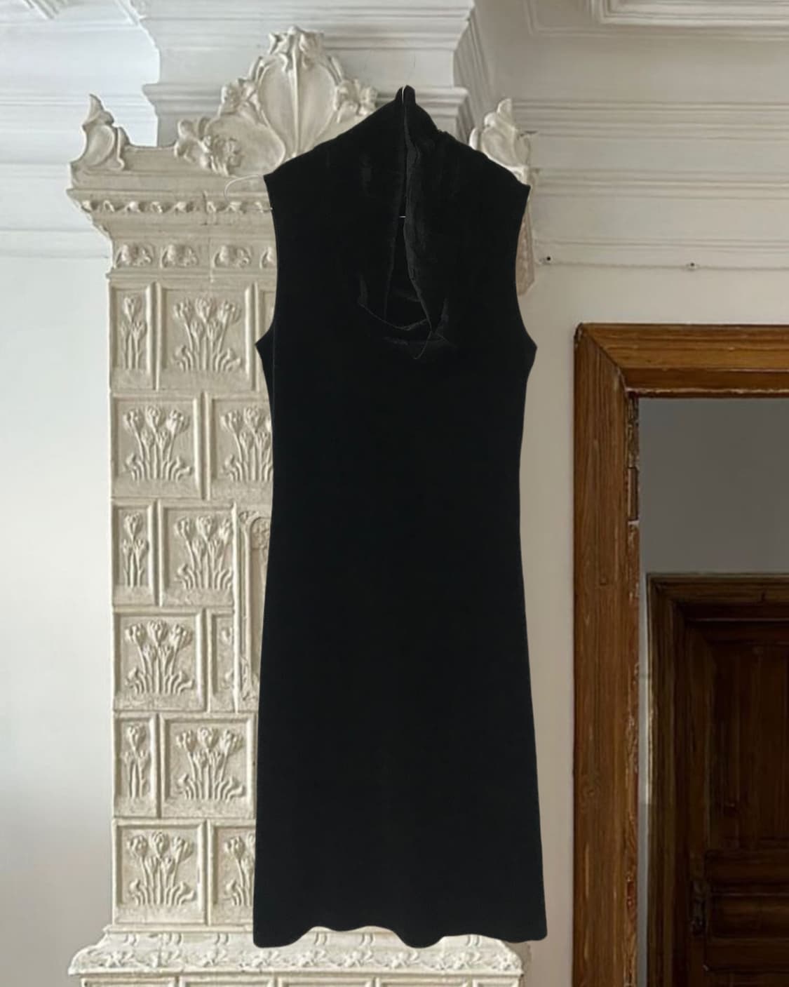 vintage velvet shirring one-piece 상품이미지7