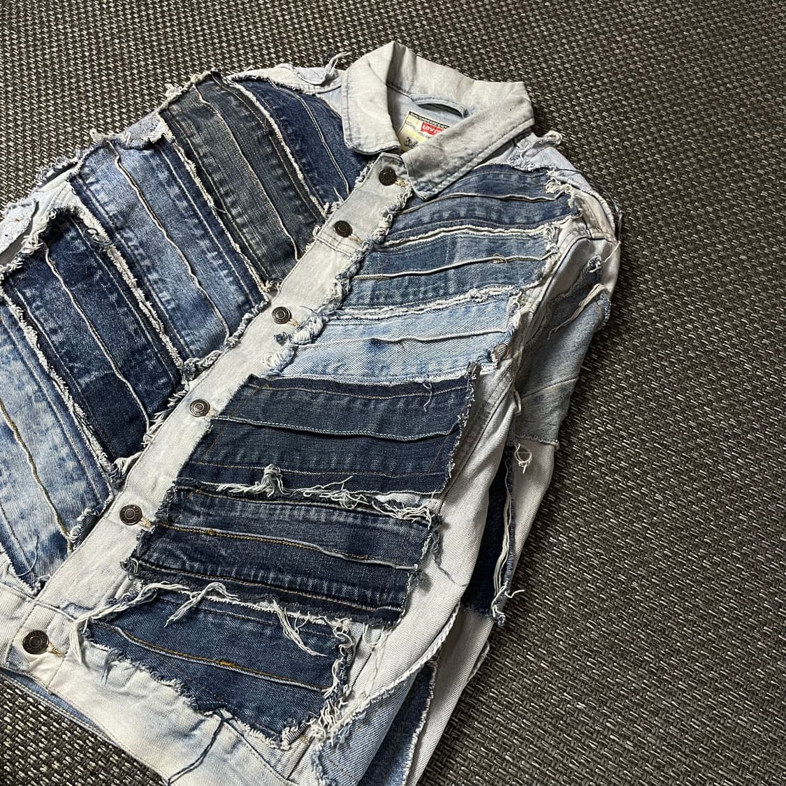 빈티지 리바이스 패치워크 커스텀 데님 자켓 상품이미지5