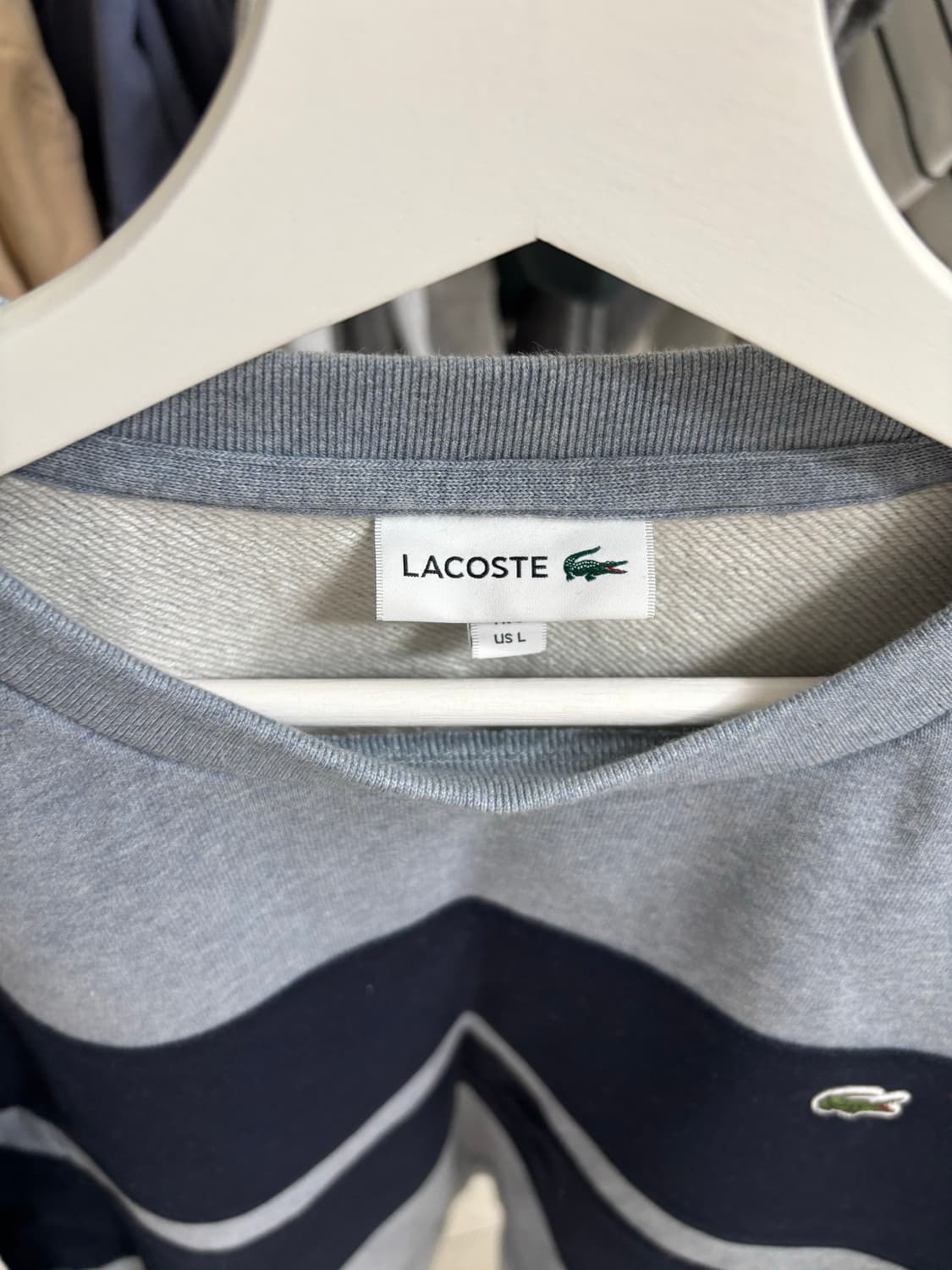 라코스테 맨투맨 스카이그레이 상품이미지2