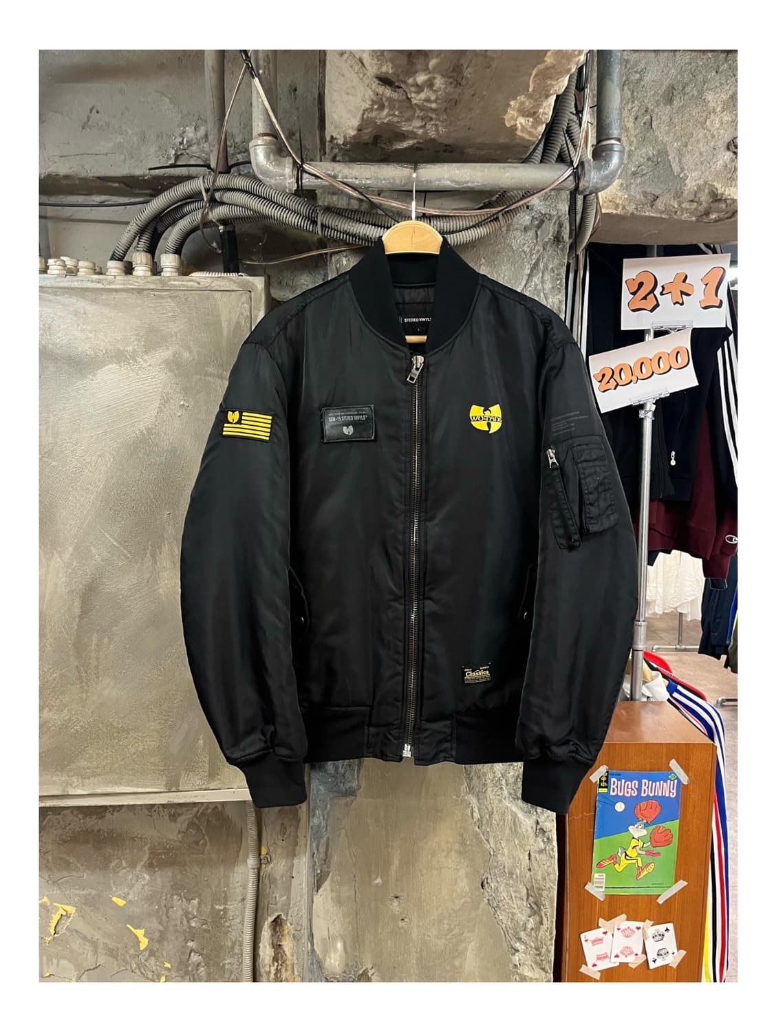 스테레오 바이널즈 우탱 클랜 ma1 블랙 L #csz3689 상품이미지1