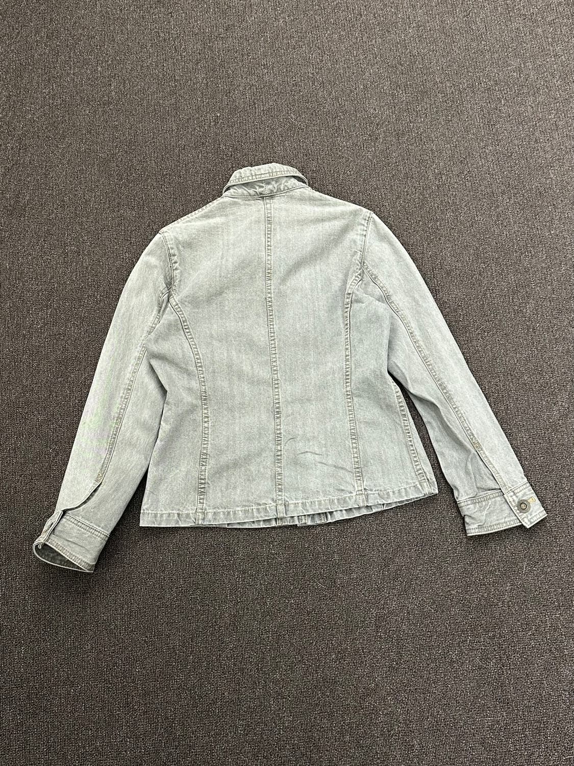 L)콤사이즘 빈티지 여성 워시드 데님 워크자켓 상품이미지5