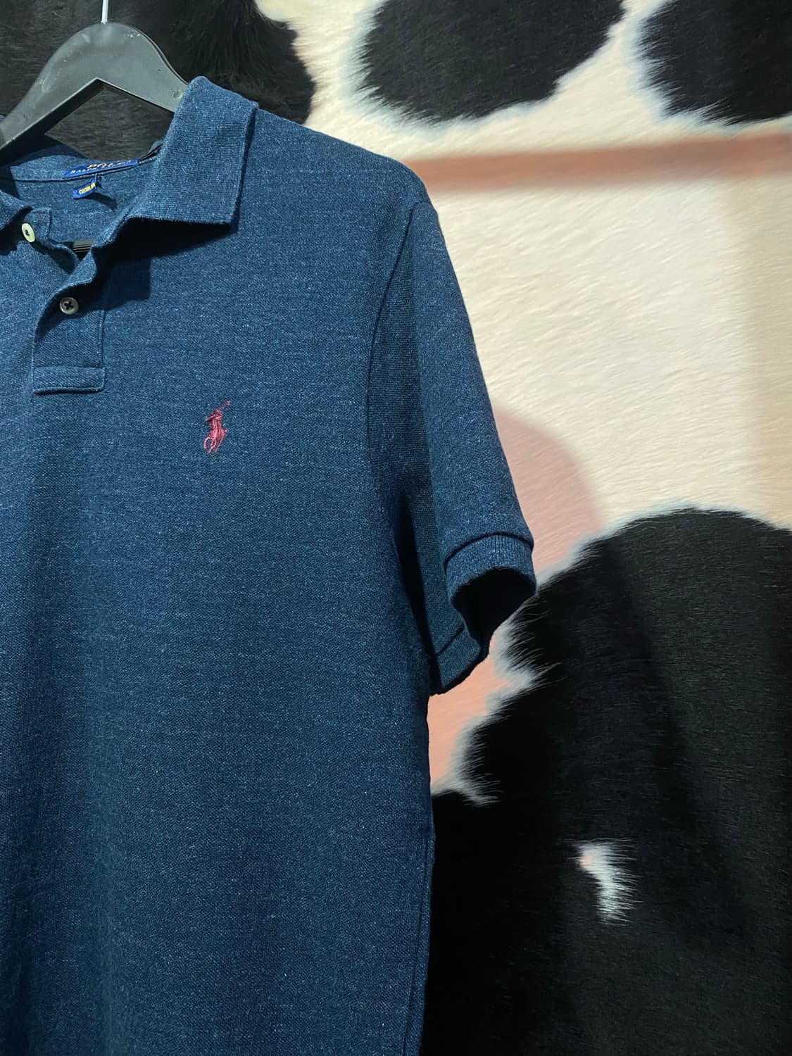 Polo Ralph Lauren 베이직 레드 자수 반팔 티셔츠 상품이미지4