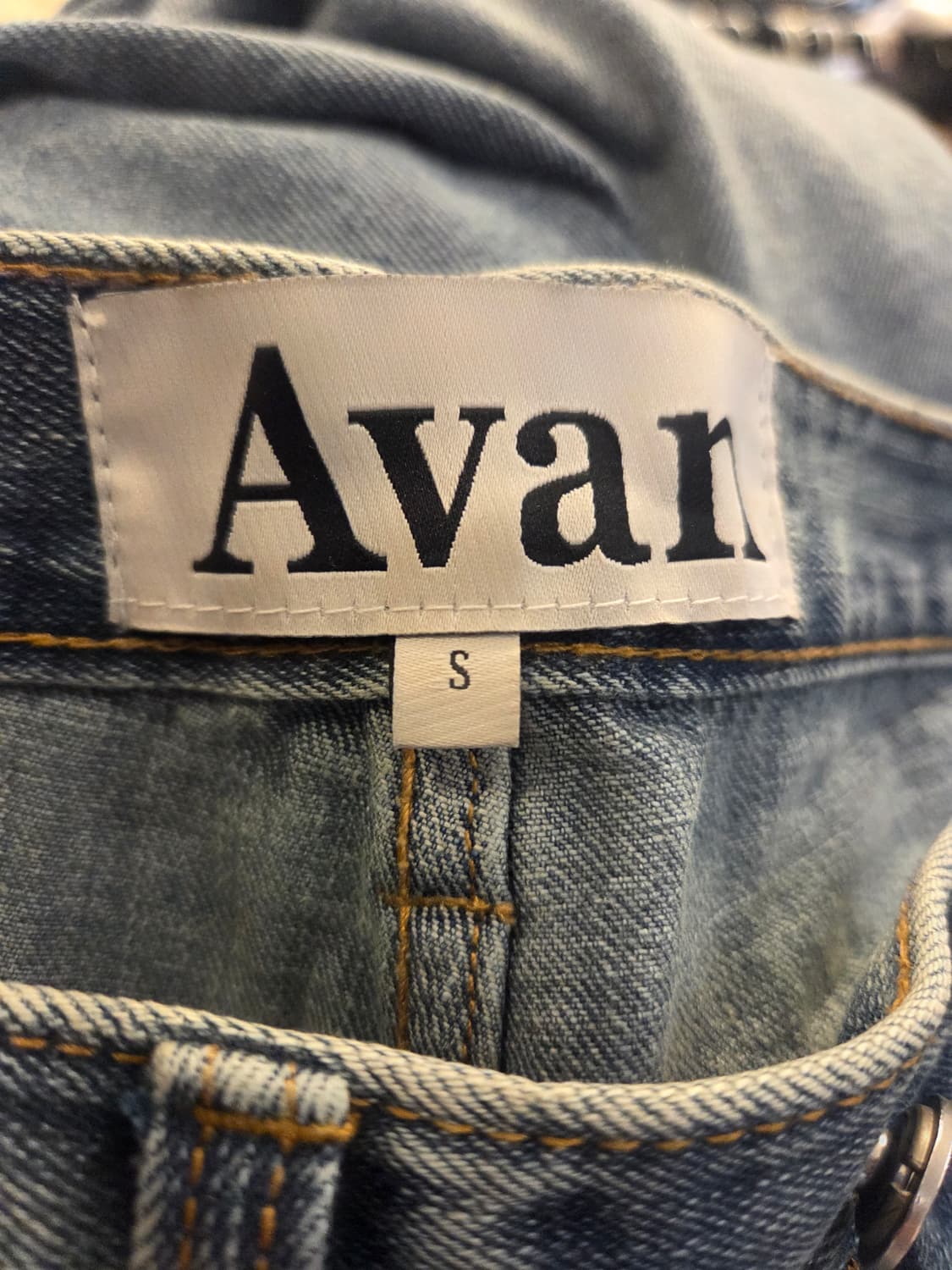 Avan 워싱데님 와이드밴츠 상품이미지5