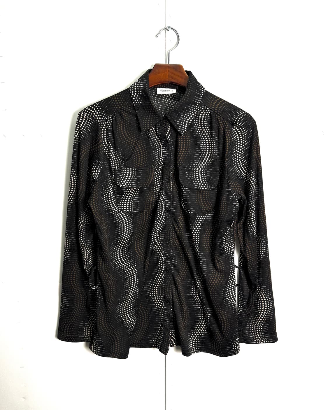  yessica 폴카 웨이브 블라우스 상품이미지1