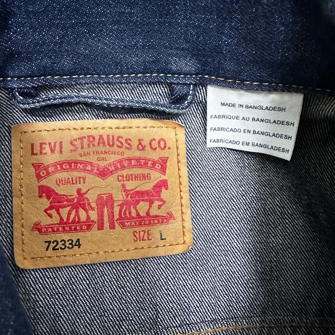 리바이스 진청 데님 트러커 자켓 L 상품이미지3