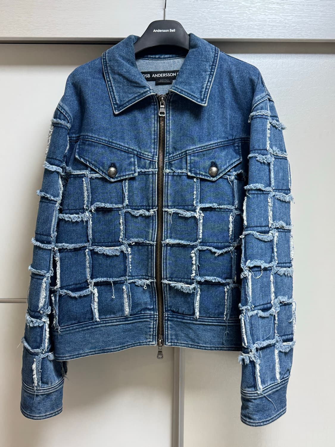 앤더슨벨 24SS 유니섹스 뉴 패치워크 데님 자켓 awa614u - M 상품이미지3