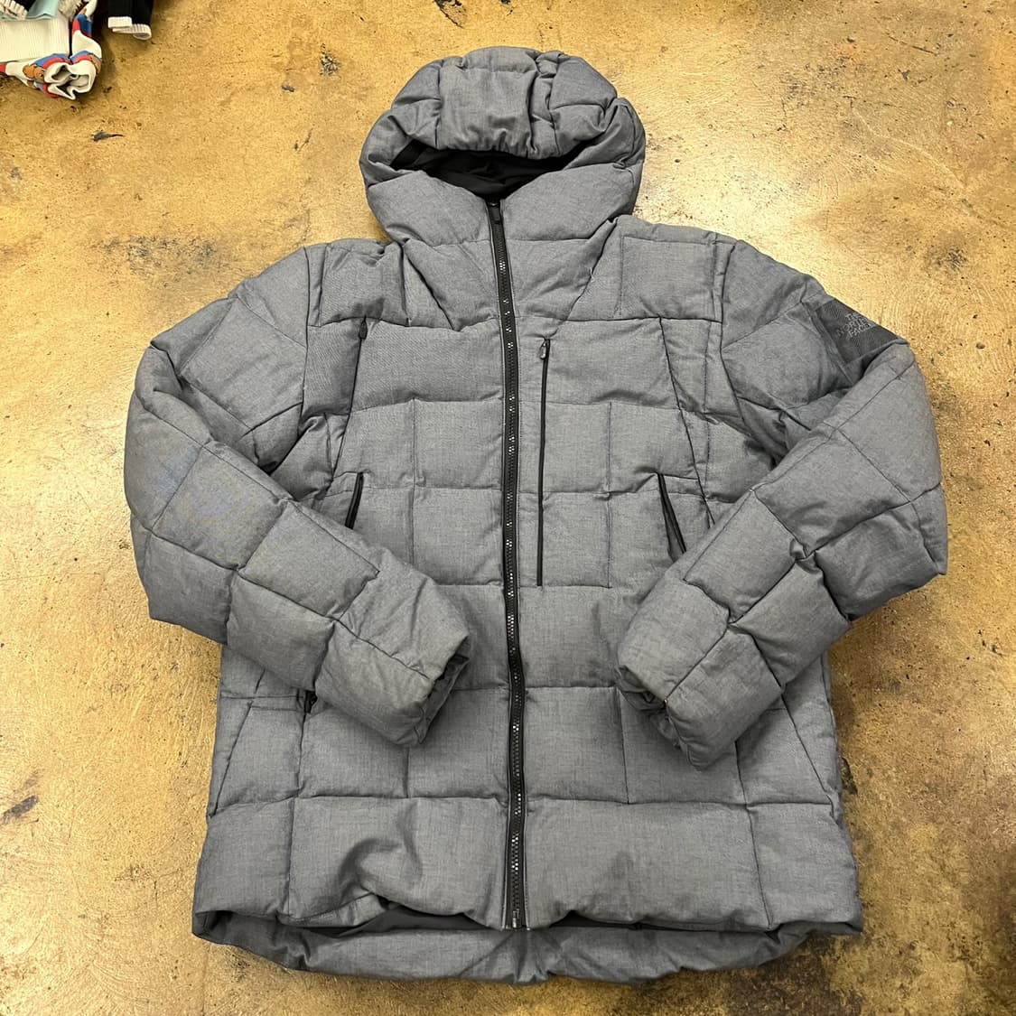 [정품/M] 노스페이스 스타일 회색 패딩 점퍼 b18 상품이미지2