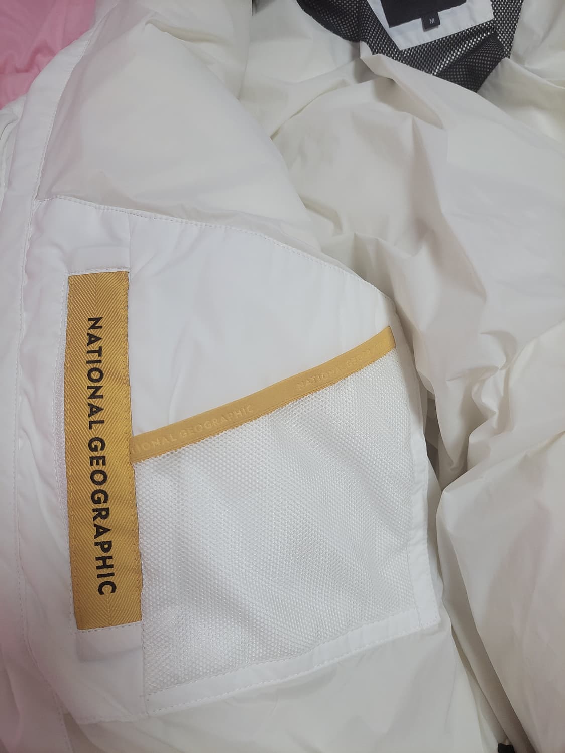 급처상태양호!내셔널지오그래픽 오리털 다운 숏패딩 점퍼 구찌,발렌시아가느낌 상품이미지7