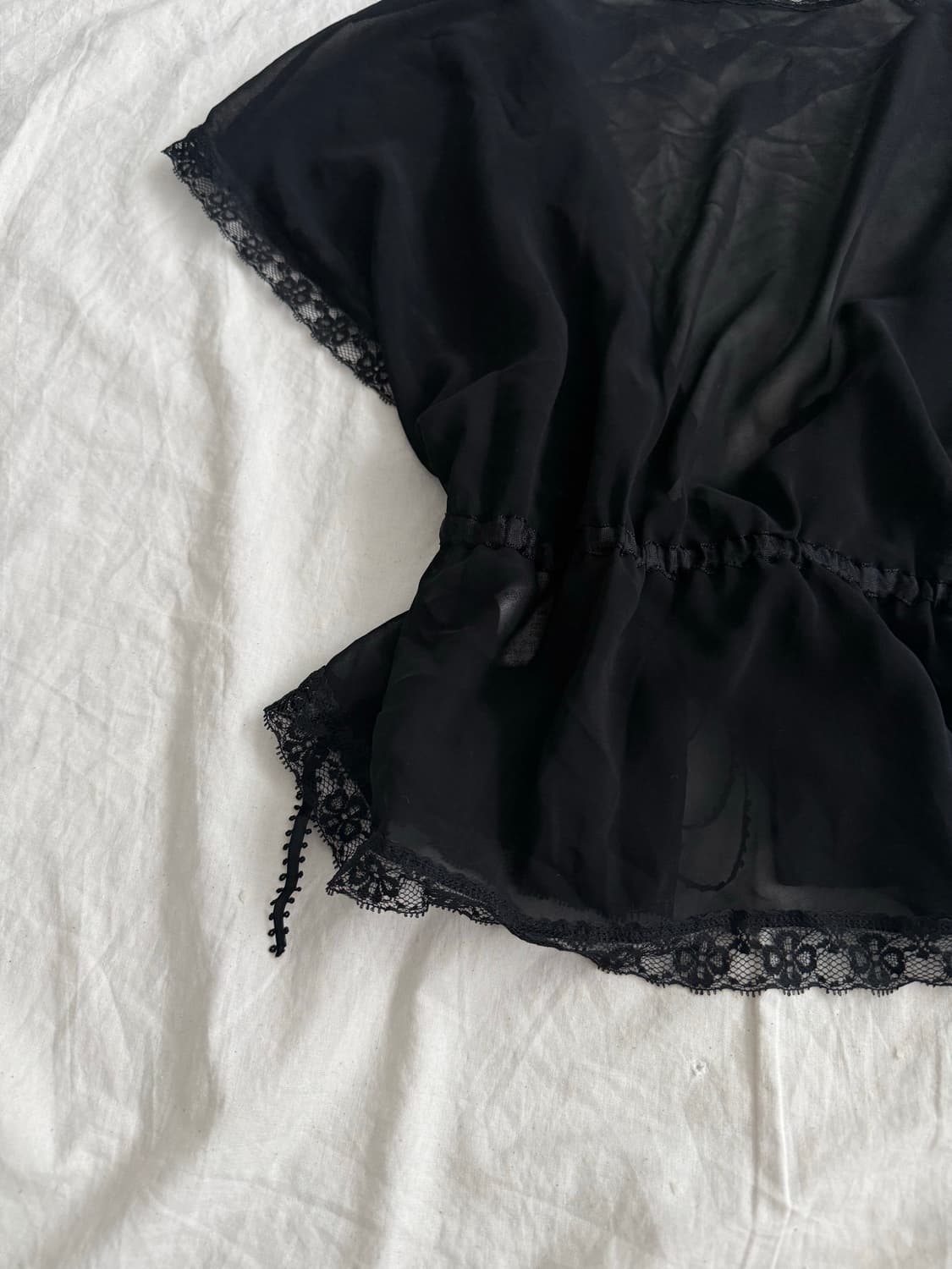 블랙 페어리 오네갸루 고딕 시스루 가디건 상품이미지5