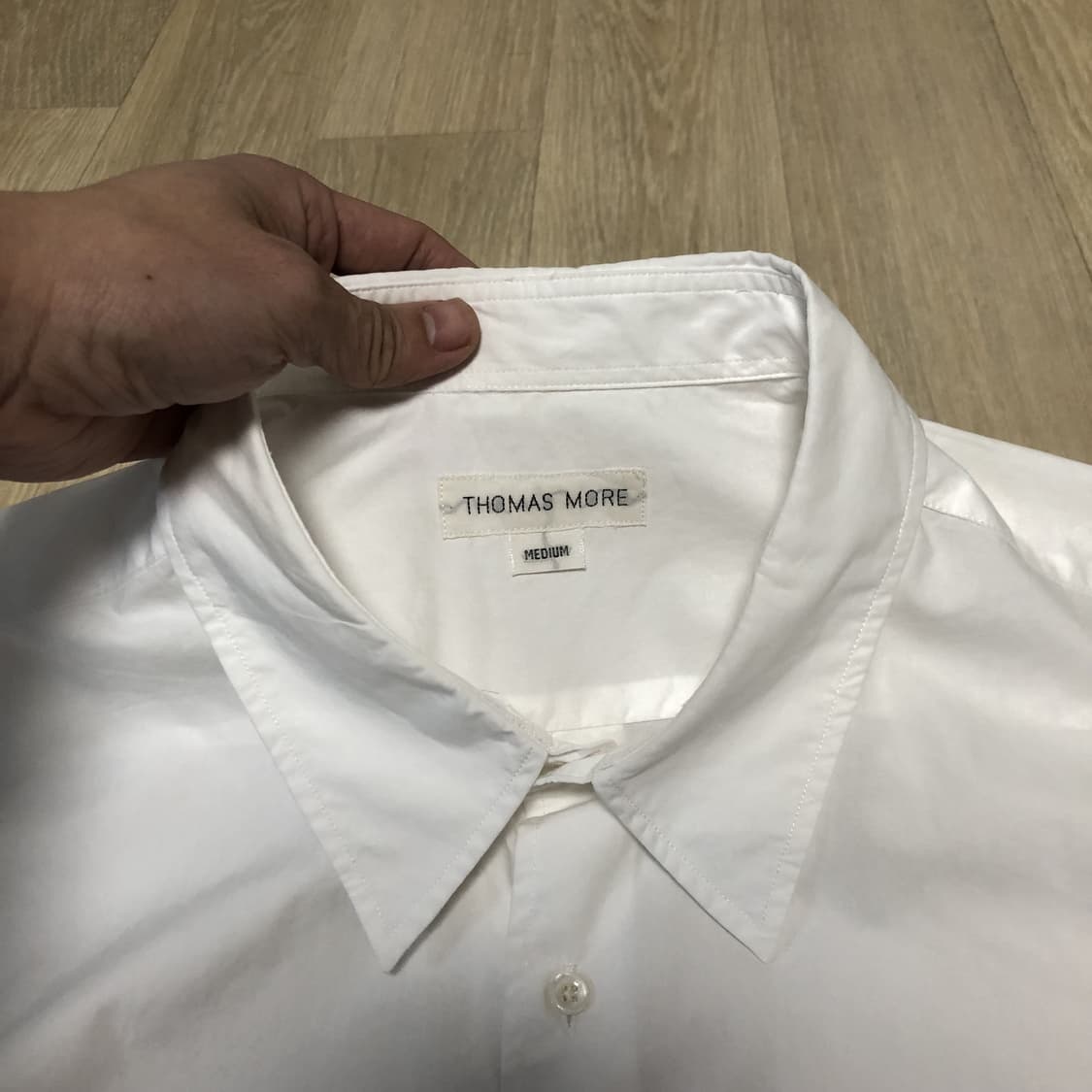 (M) 토마스 모어 THOMAS MORE 60수 페이퍼 셔츠 화이트 상품이미지6
