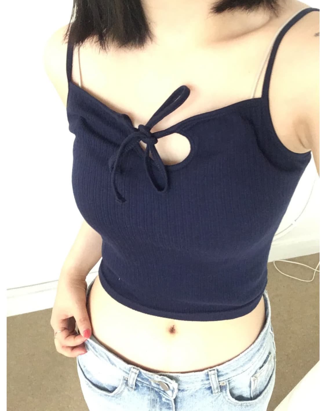 아워캐비넷 ribbon sleeveless 슬리브리스 상품이미지1