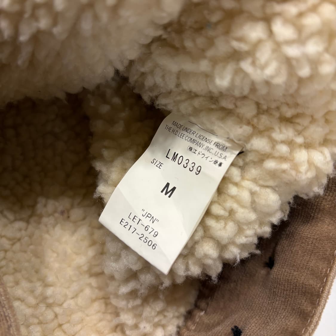 [M] Lee 리 라이더스 코듀로이 카라 퍼 자켓 브라운 B853 상품이미지6