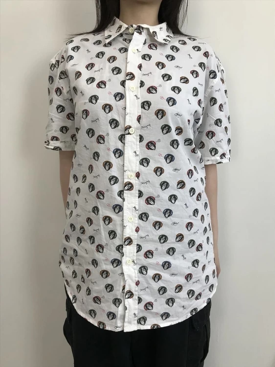 Desigual Pattern Button Shirt White 상품이미지2