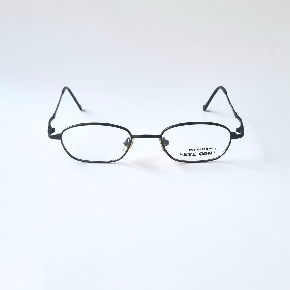 데드스탁 아이콘 남녀공용 매트 블랙 메탈 오벌 안경 75 상품이미지2