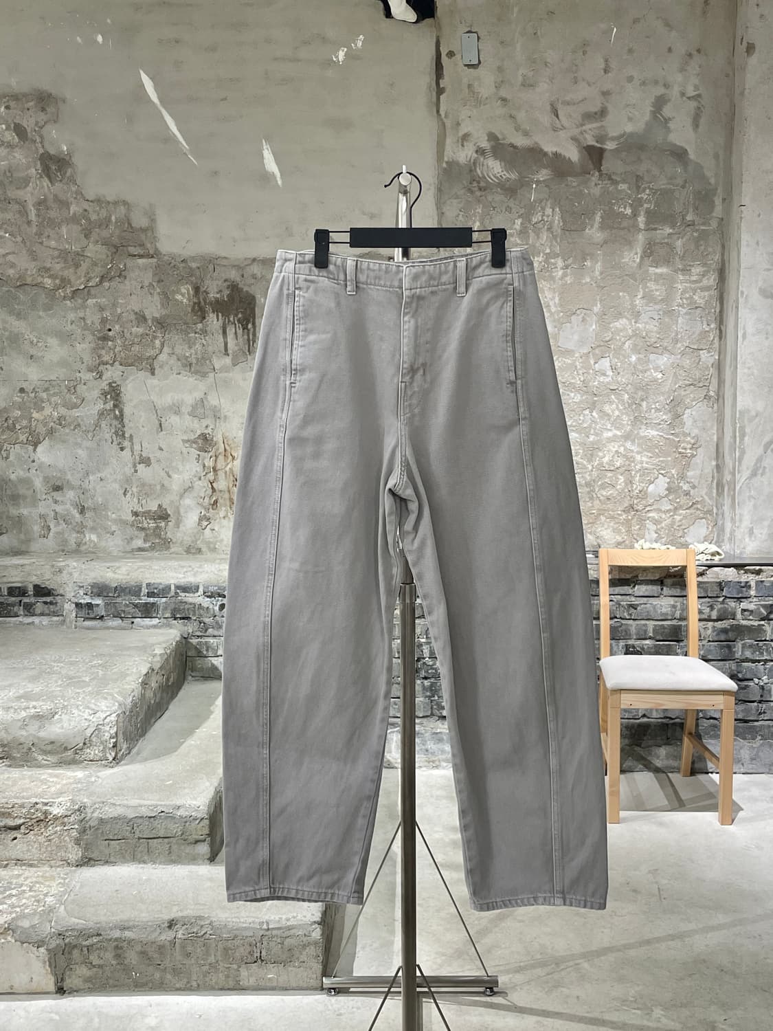 르메르 라이트 그레이 와이드 데님 팬츠 상품이미지1