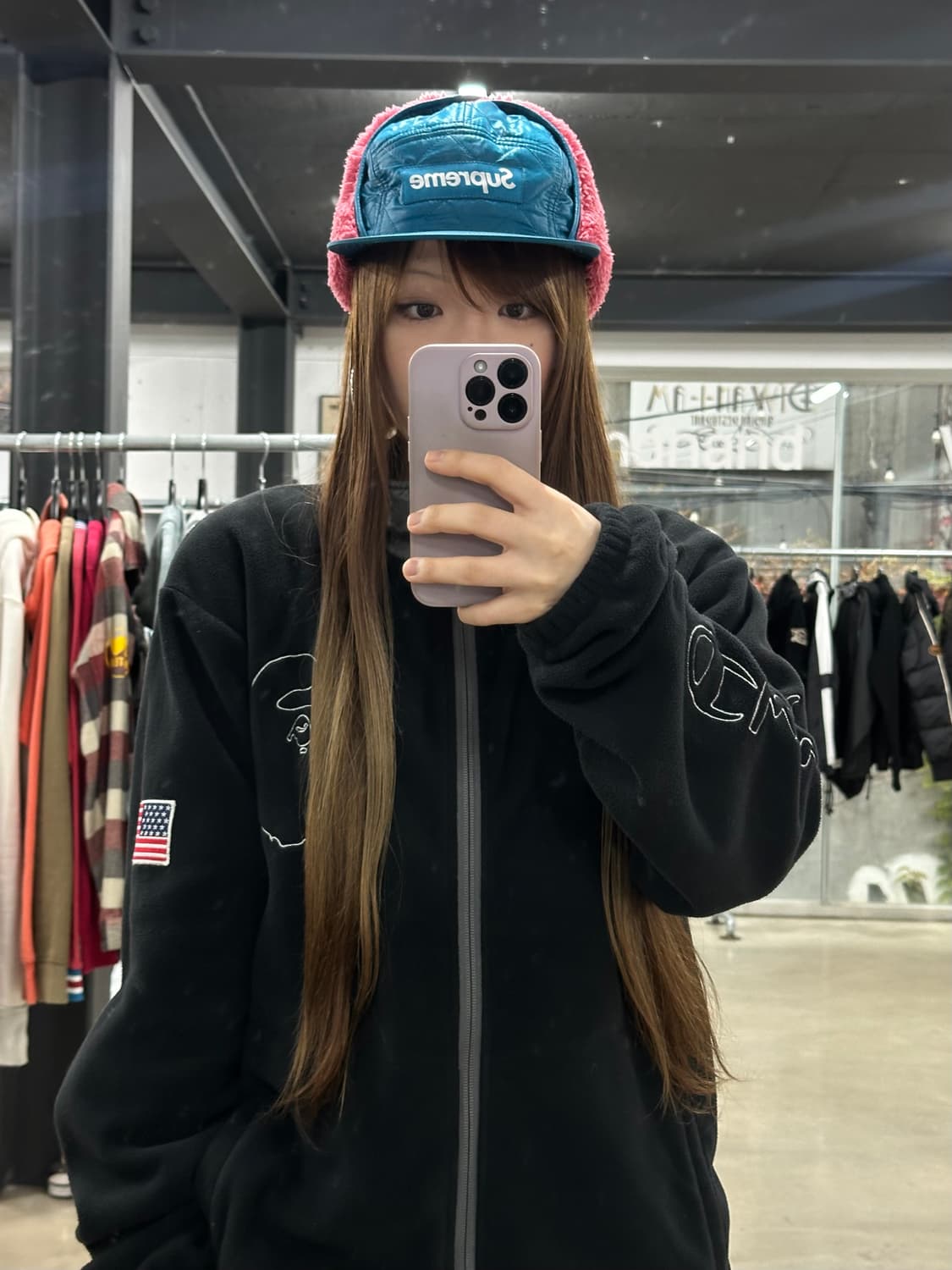 슈프림 이어플랩 퀼티드 트루퍼햇 상품이미지1