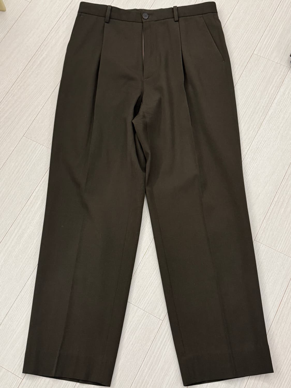 브라운야드 울와이드슬랙스 브라운 2사이즈 상품이미지1