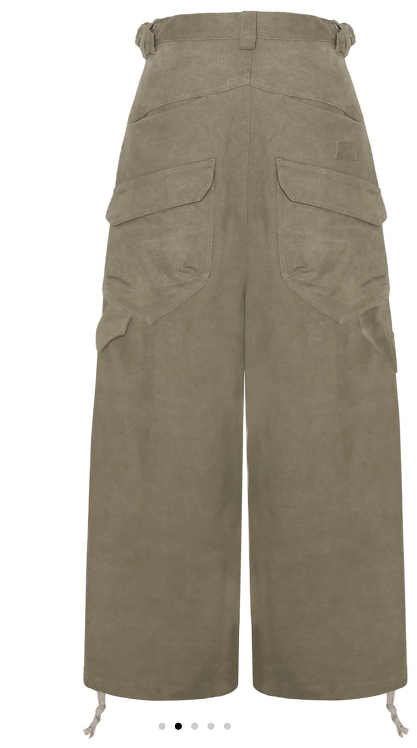 카미엔 x 아오이로 247 워크 팬츠 올리브 그린 상품이미지5