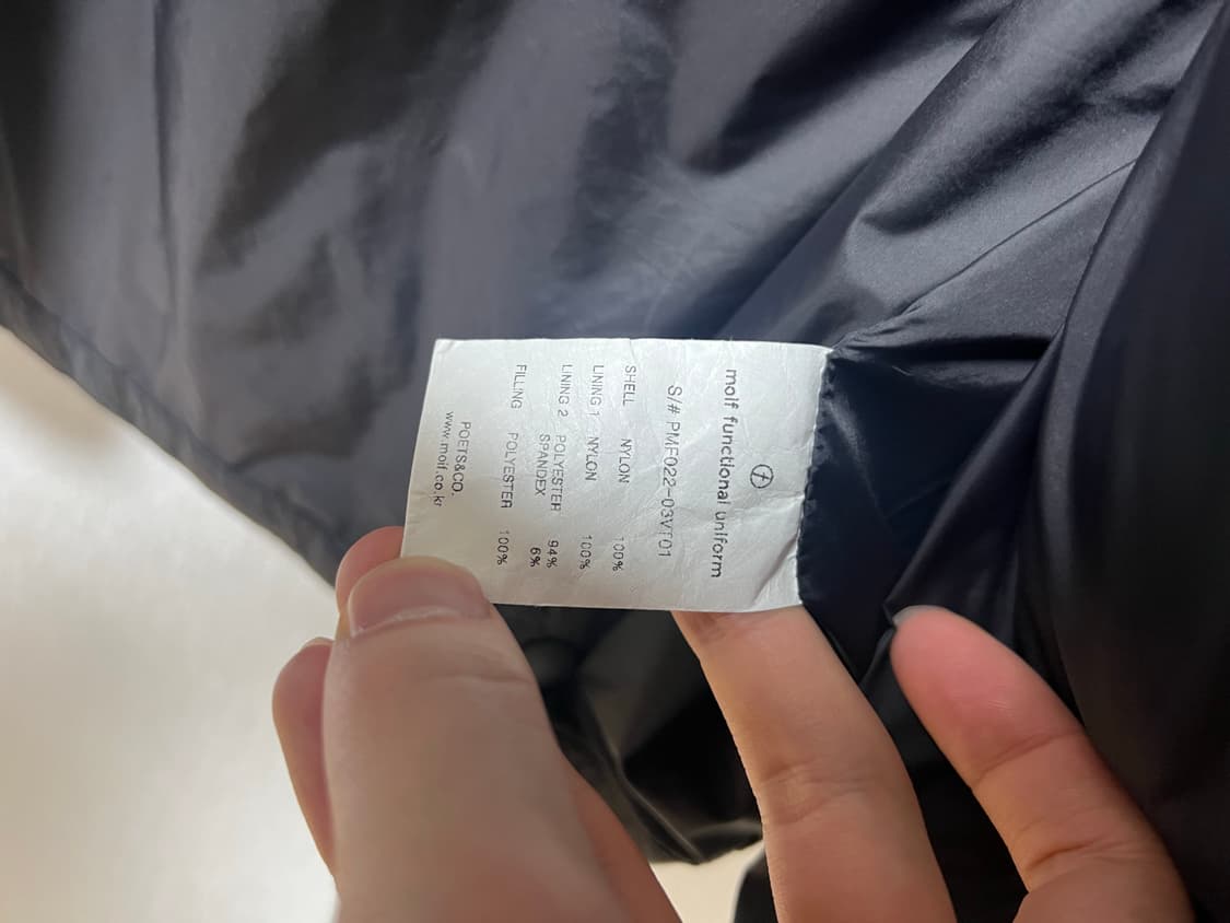 (L) 모이프 오버 밀 베스트 블랙 상품이미지4
