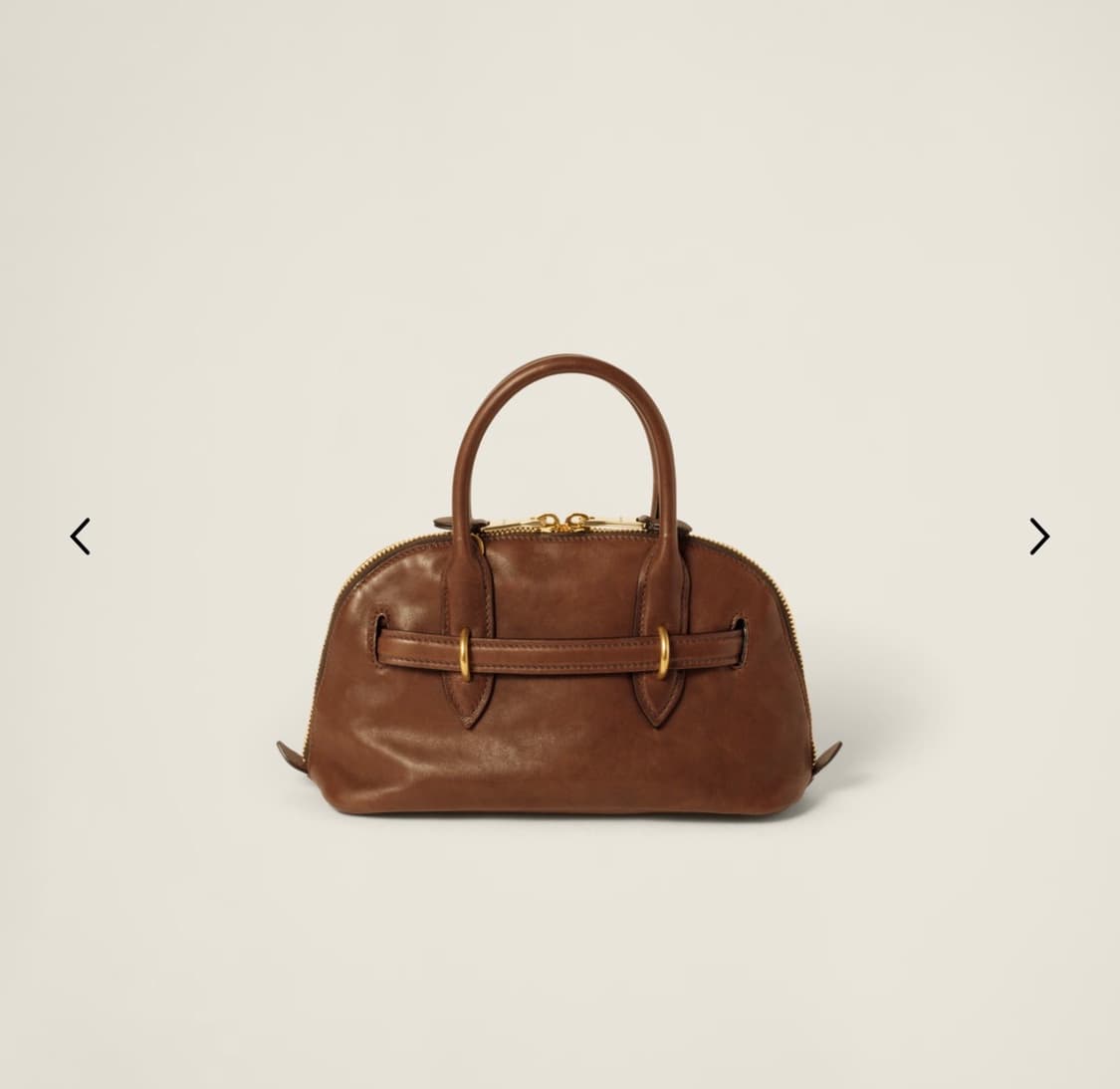 미우미우 아방뛰르 나파 가죽 탑 핸들 백 상품이미지2