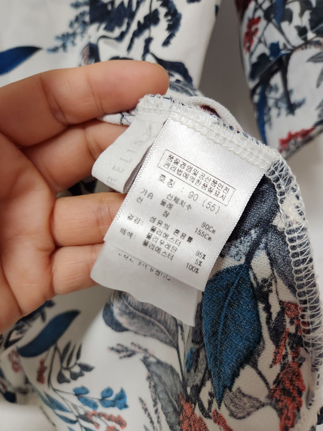 쉬폰 블라우스 플라워 패턴 90 상품이미지6