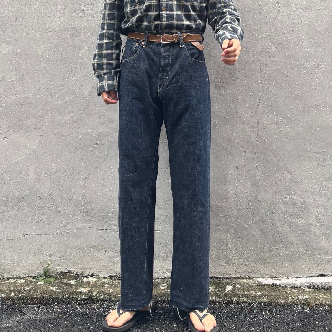 일본 페로우즈 421 셀비지 데님 팬츠 상품이미지2