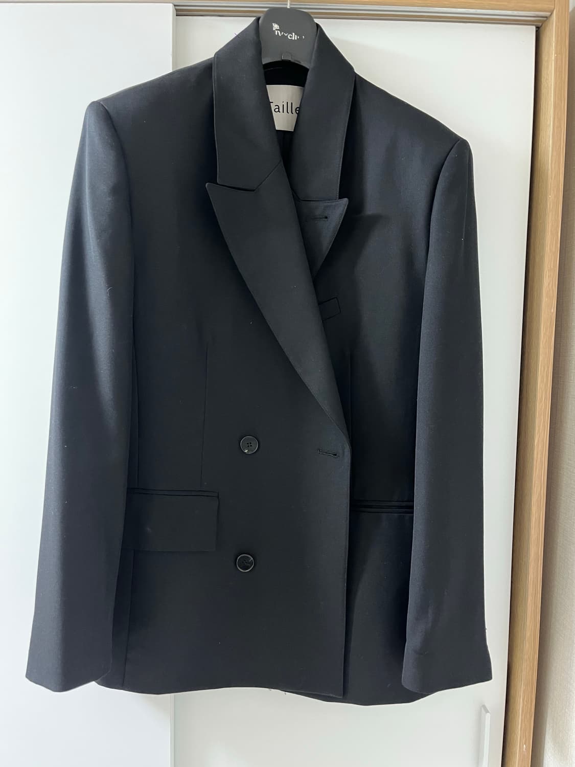 [타일레]Oversize Double breasted (블랙)_2size 상품이미지1