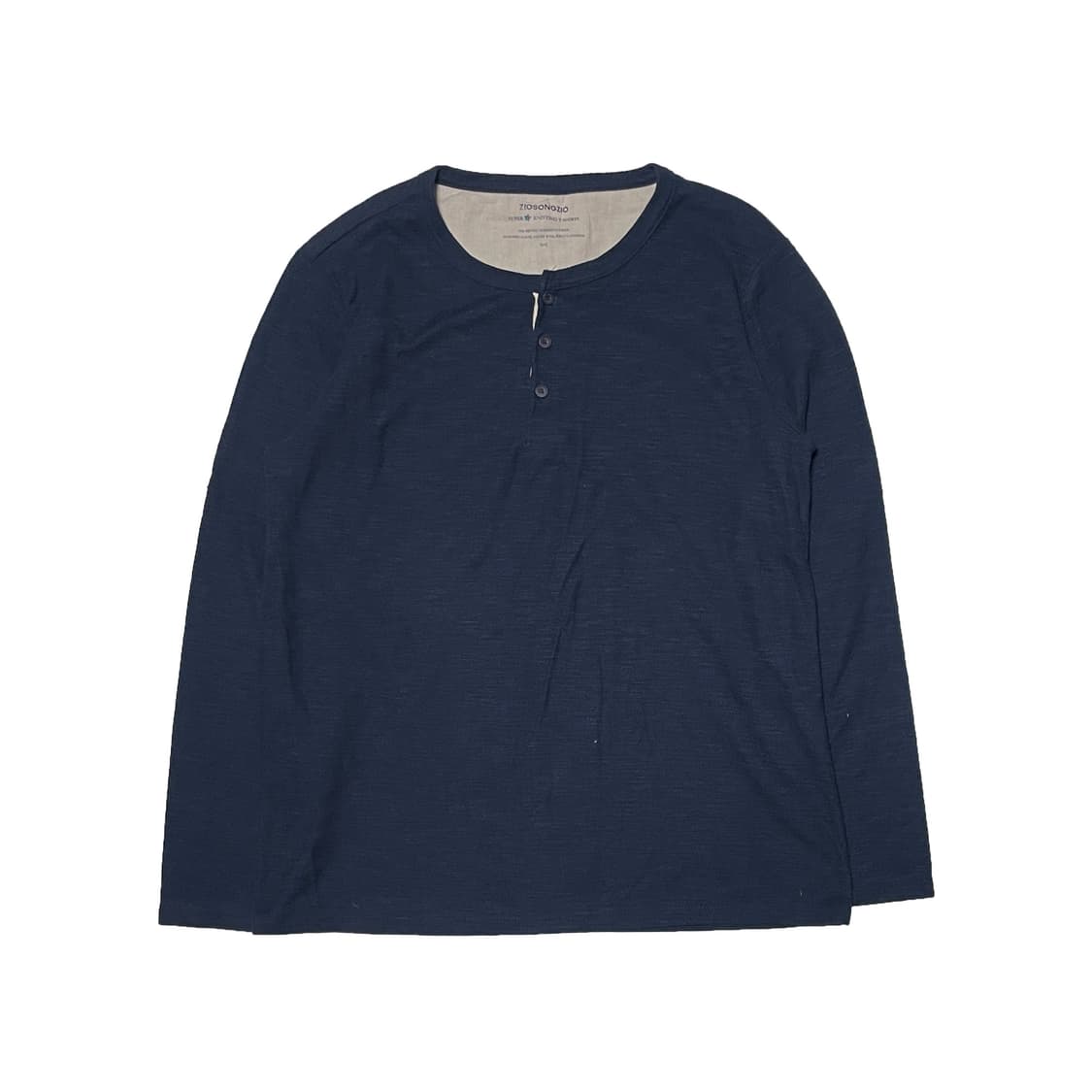 지오송지오 네이비 헨리넥 티셔츠 상품이미지1