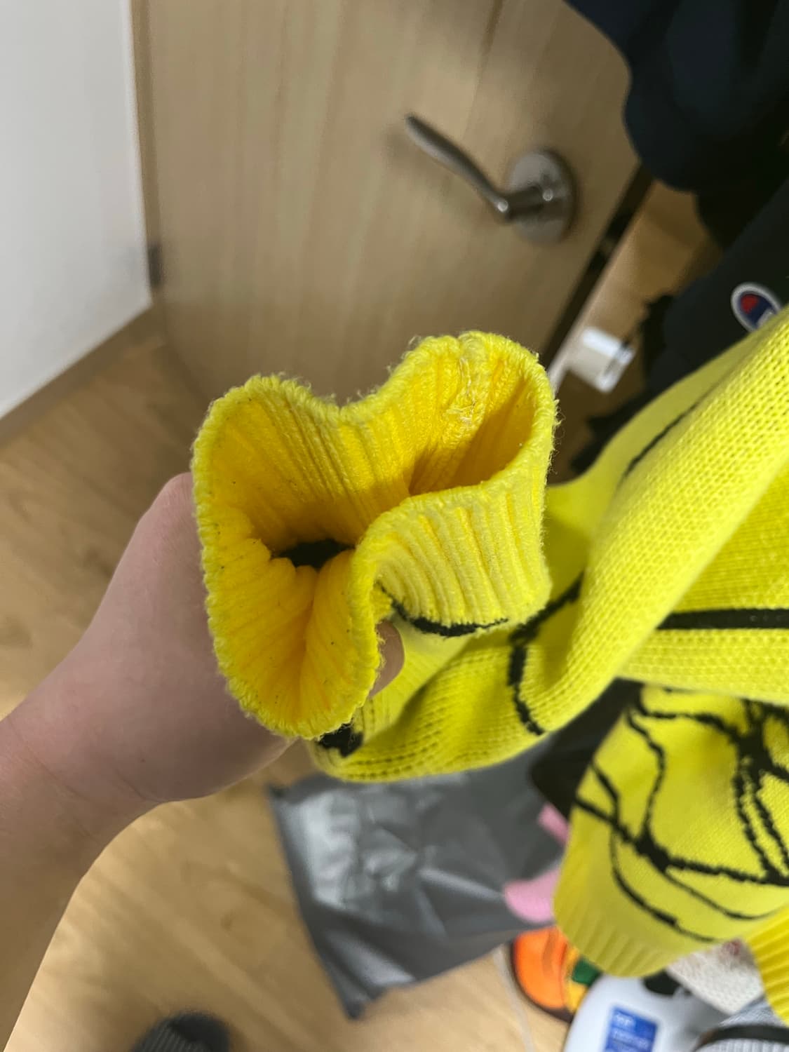 [XL] 페치 선데이 스파이더웹 후드 니트 상품이미지3