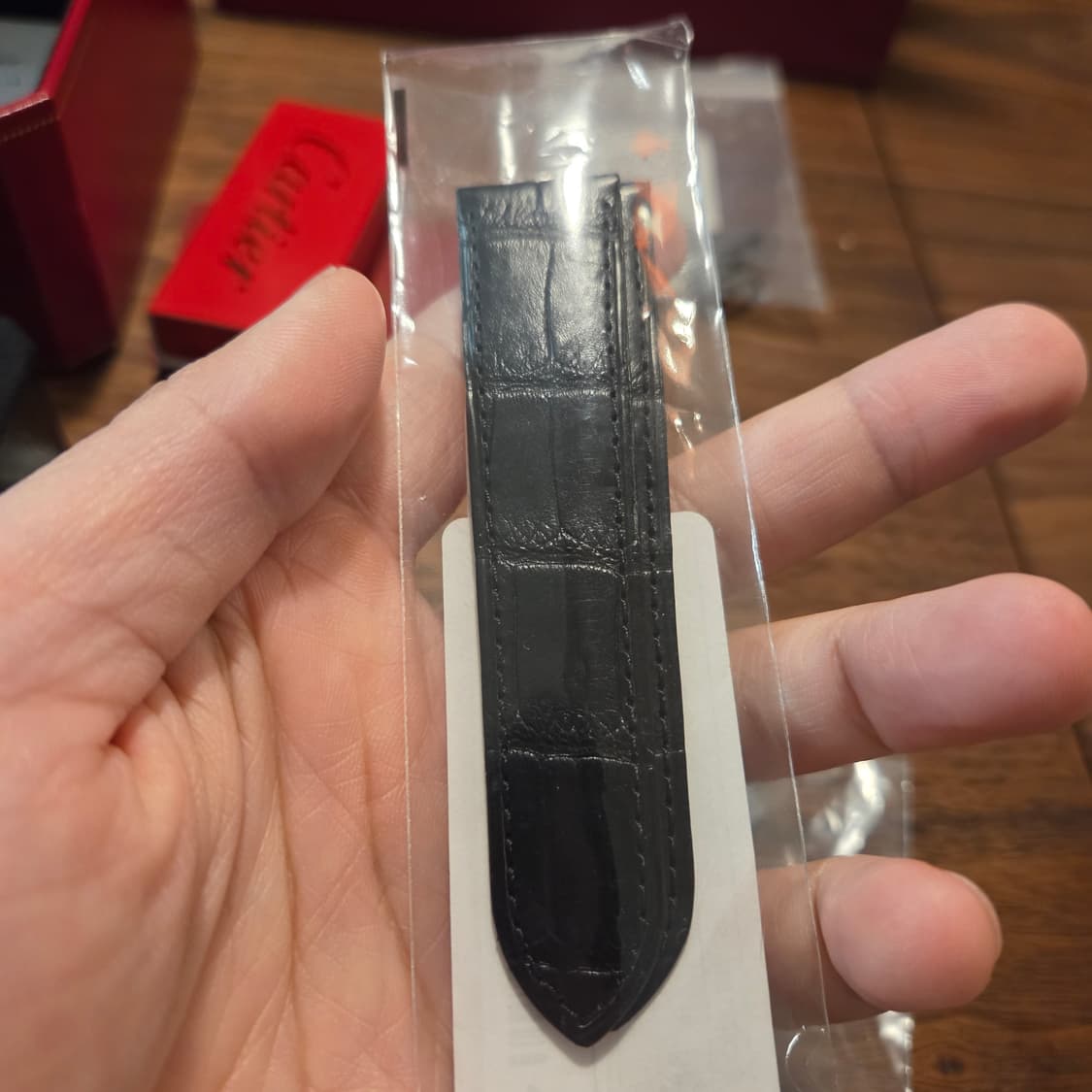 까르띠에 탱크솔로 라지 정품 디버클, 가죽밴드 판매 상품이미지2