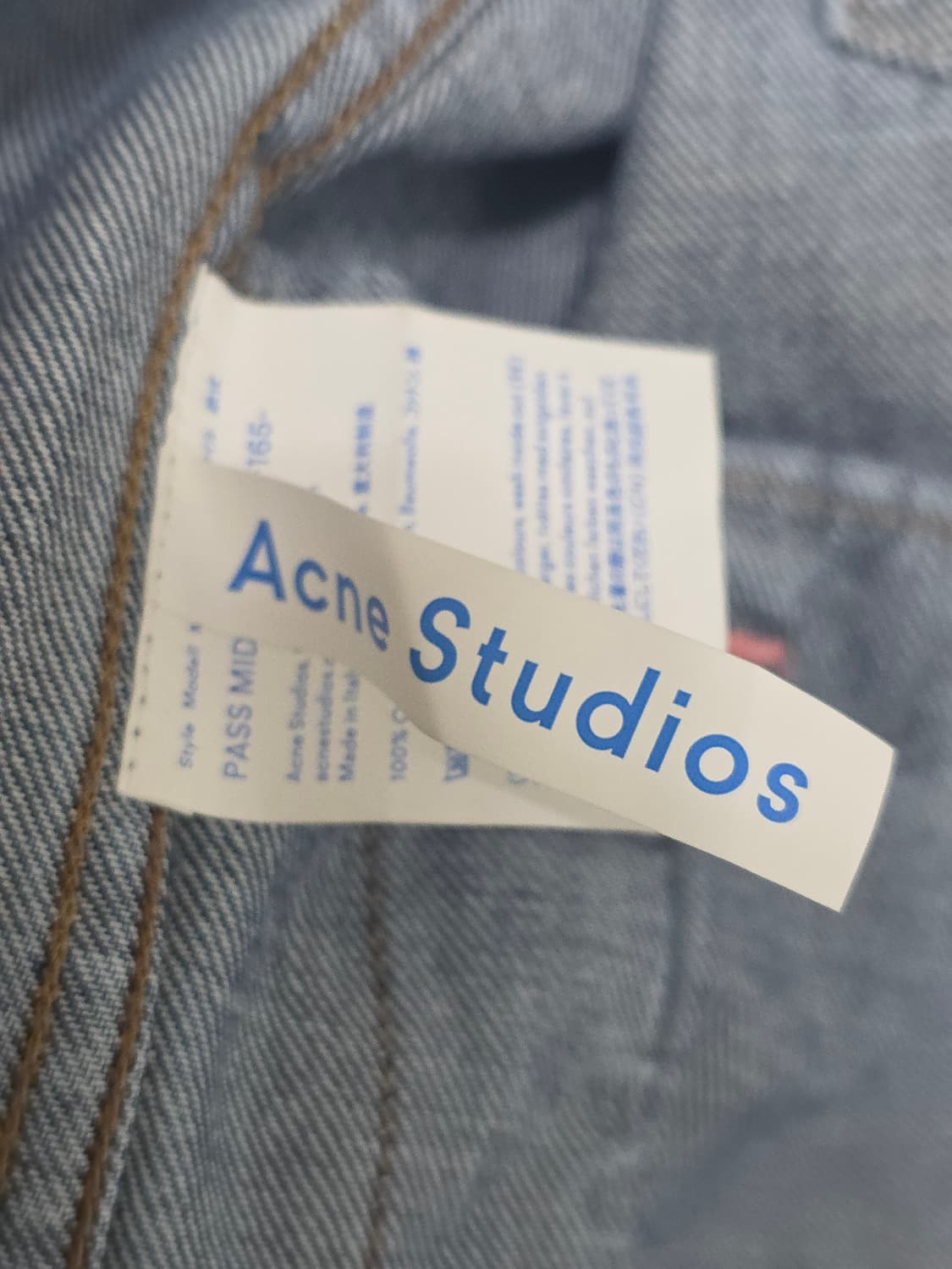 Acne Studios Blå Konst 아크네 블라콘스트 데님자켓 50 상품이미지5