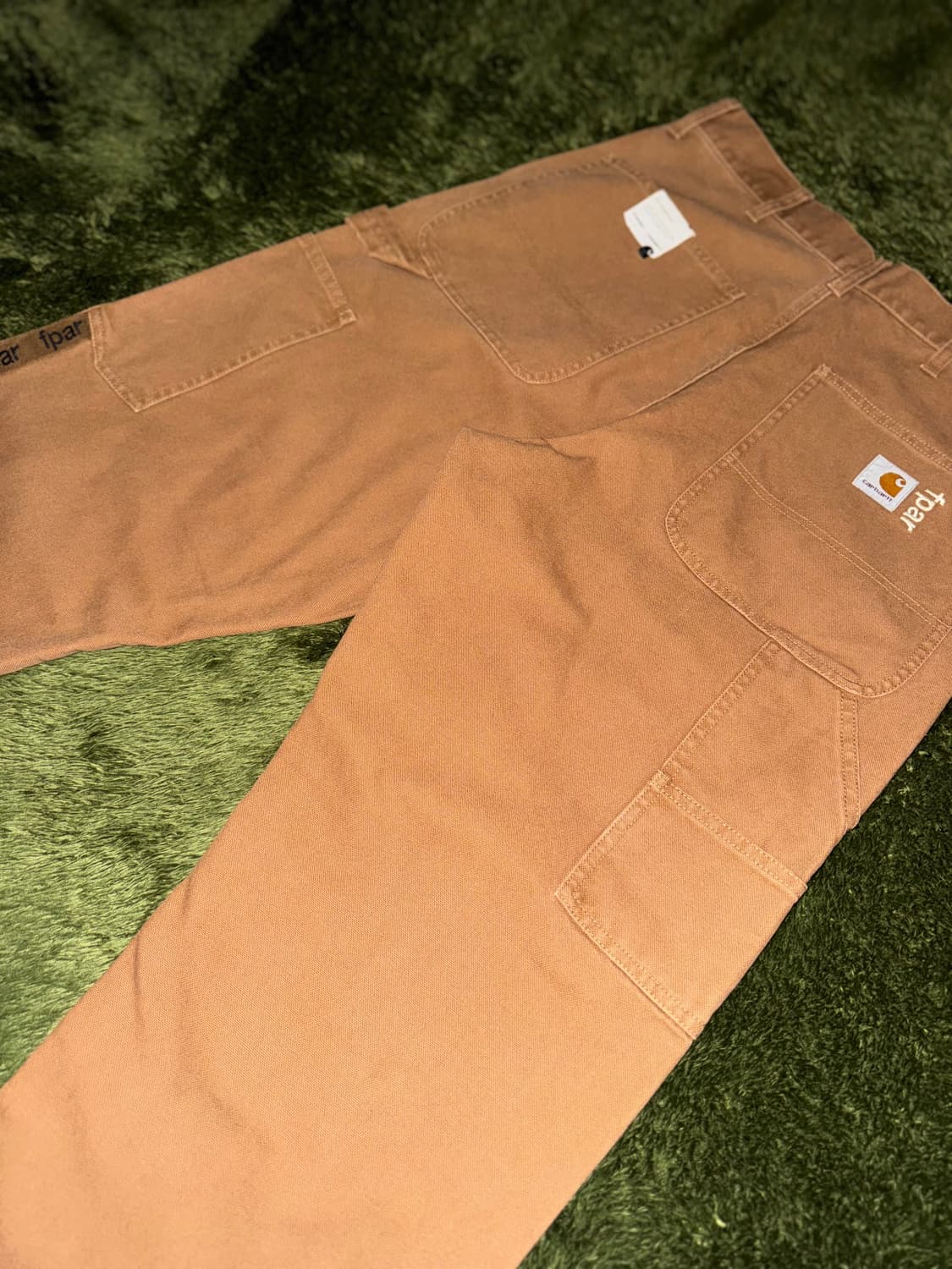 [S] 칼하트 WIP X FPAR 콜라보 싱글니 카펜터 팬츠 탄 상품이미지4