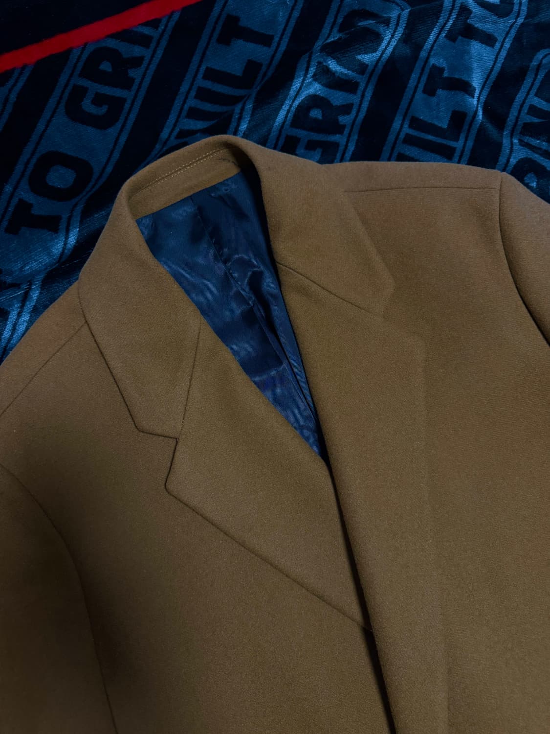 자라 더블 브레스티드 릴렉스 핏 코트 토바코 카멜 상품이미지4