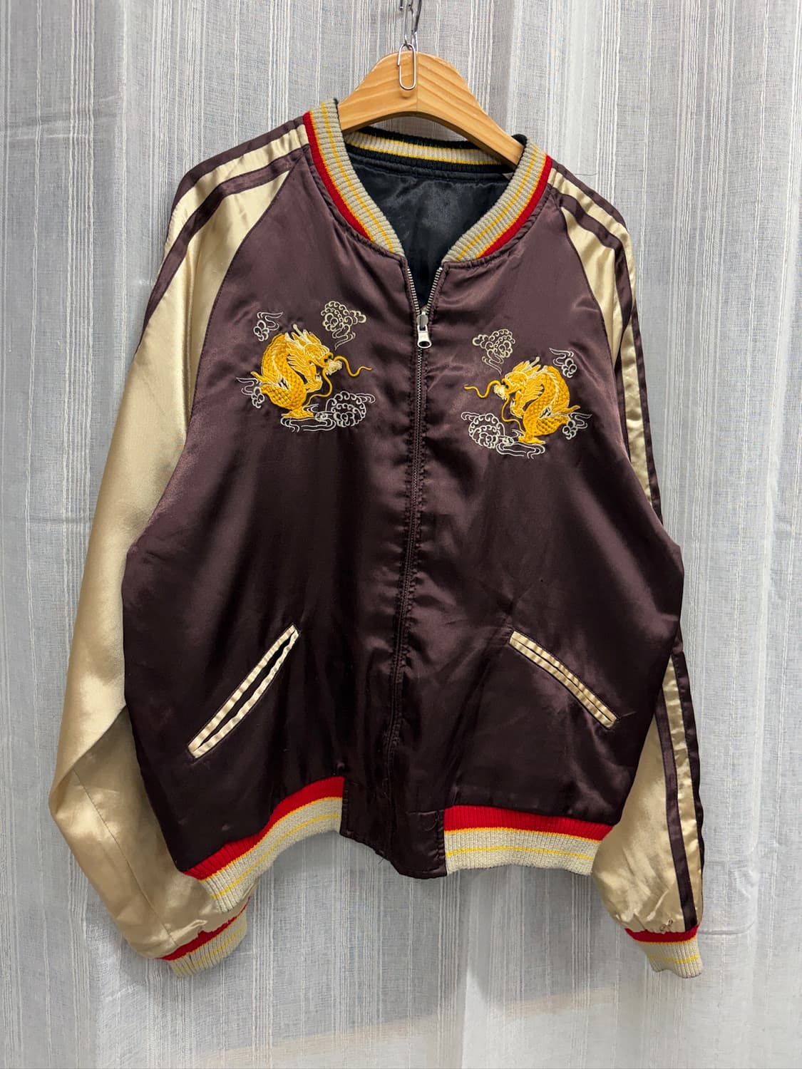 JPN 일본빈티지 오리엔탈 리버시블 자수 스카잔  Size:  35사이즈 상품이미지1