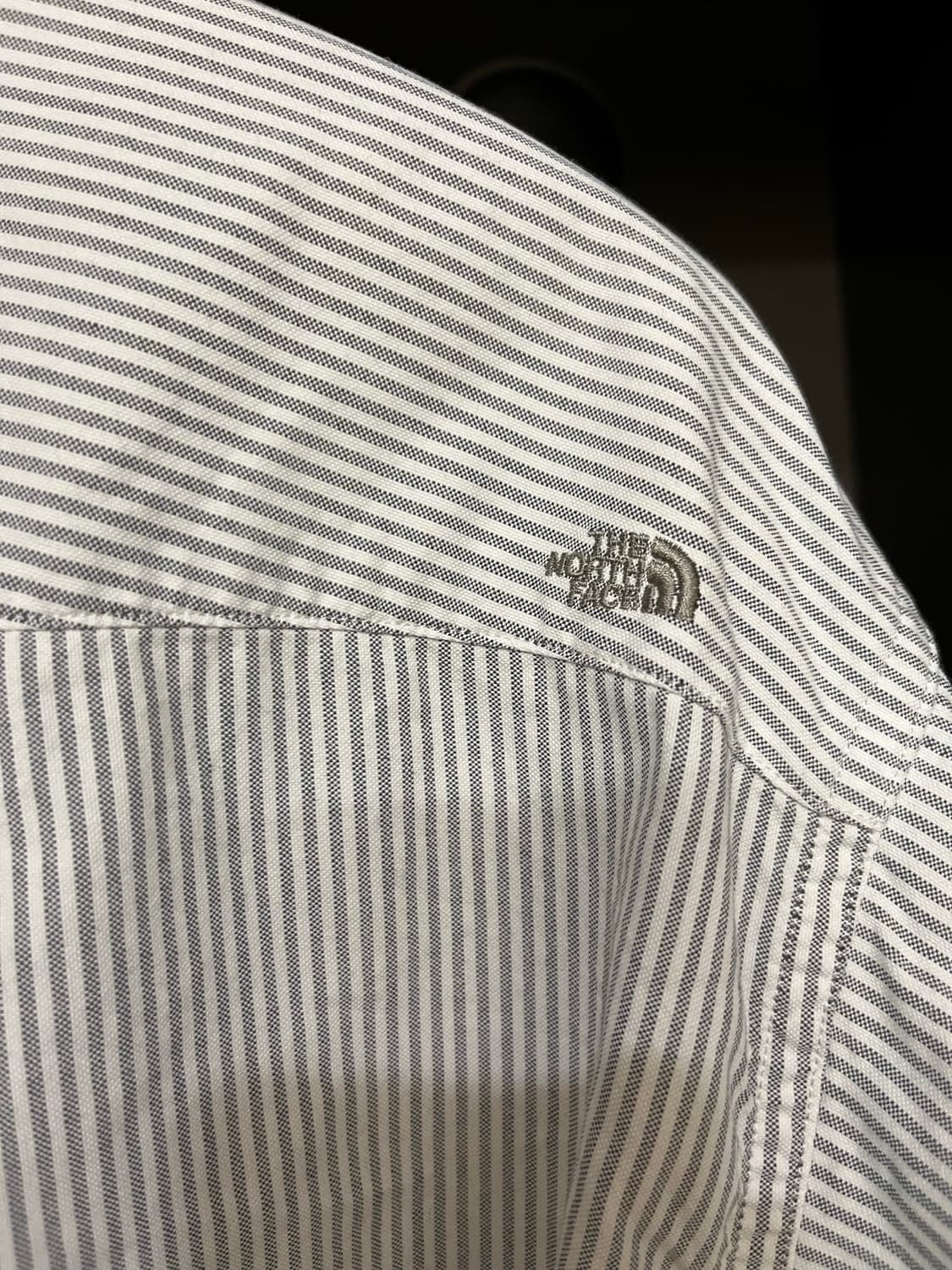 노스페이스 퍼플 라벨 스트라이프 버튼다운 필드 셔츠 아스팔트 그레이 상품이미지7