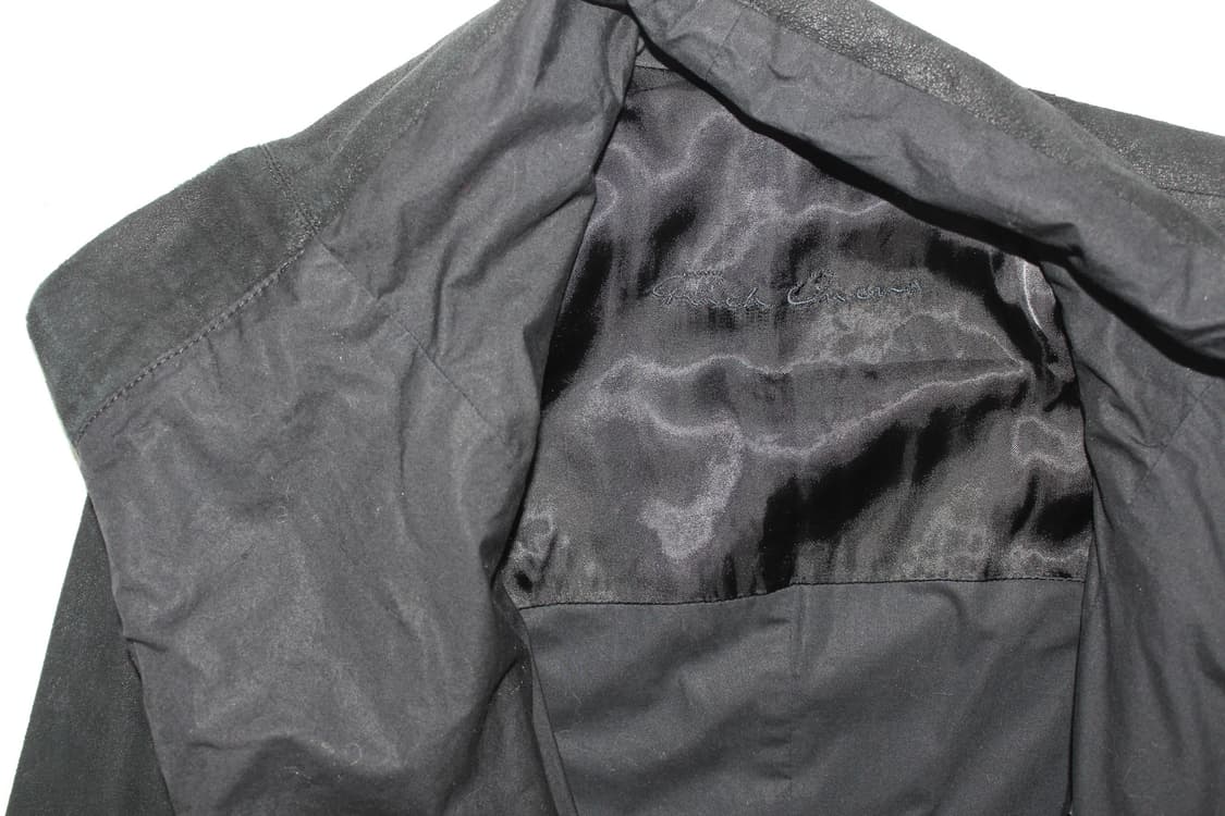 Rick Owens 15ss 릭오웬스 램스킨 레더 하이넥 바이커 자켓 상품이미지7