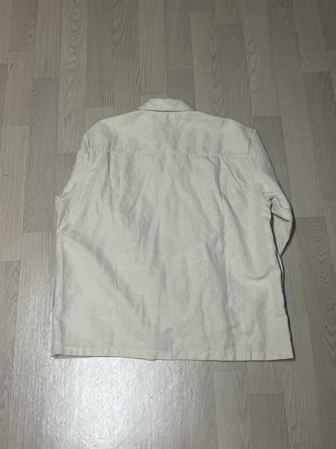 유니클로 남방 코튼 린넨셔츠 재킷 L사이즈 상품이미지4