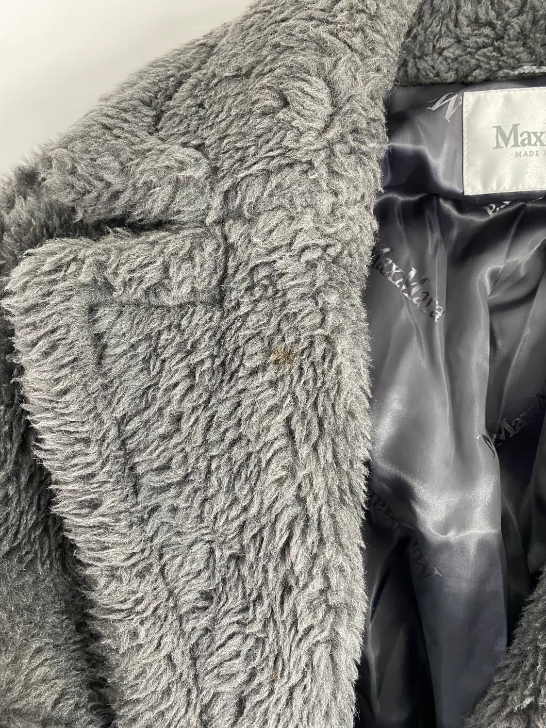 Maxmara 막스마라 테디베어 코트 그레이 XS 상품이미지9