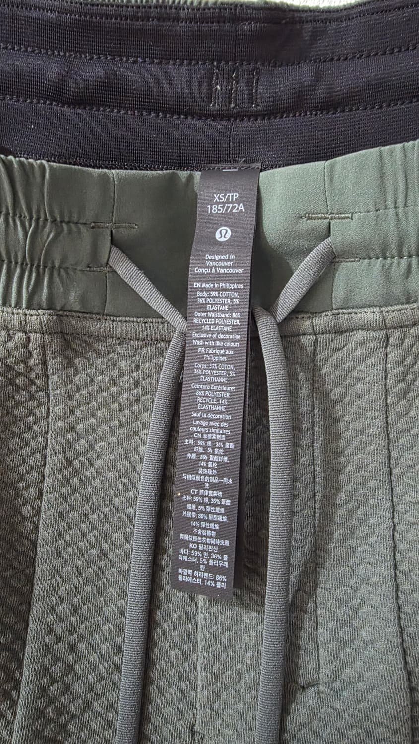 룰루레몬 여성 러닝 반바지 XS 올리브 상품이미지3