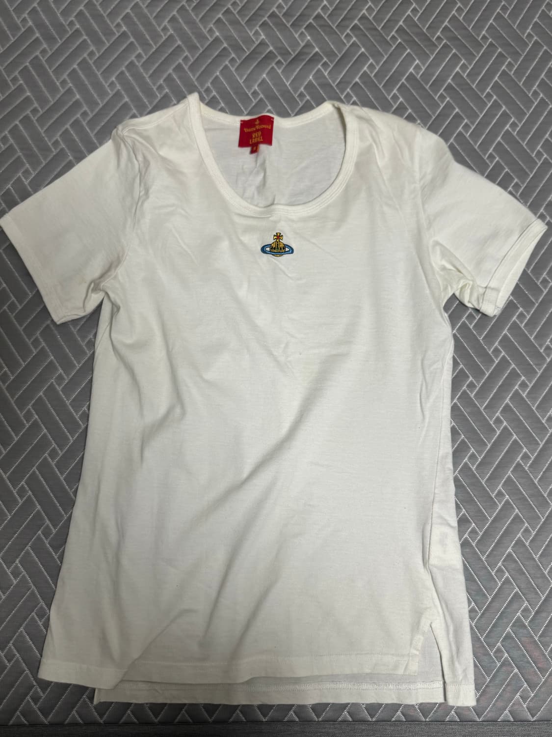 비비안웨스트우드 레드라벨 화이트 반팔 상품이미지1