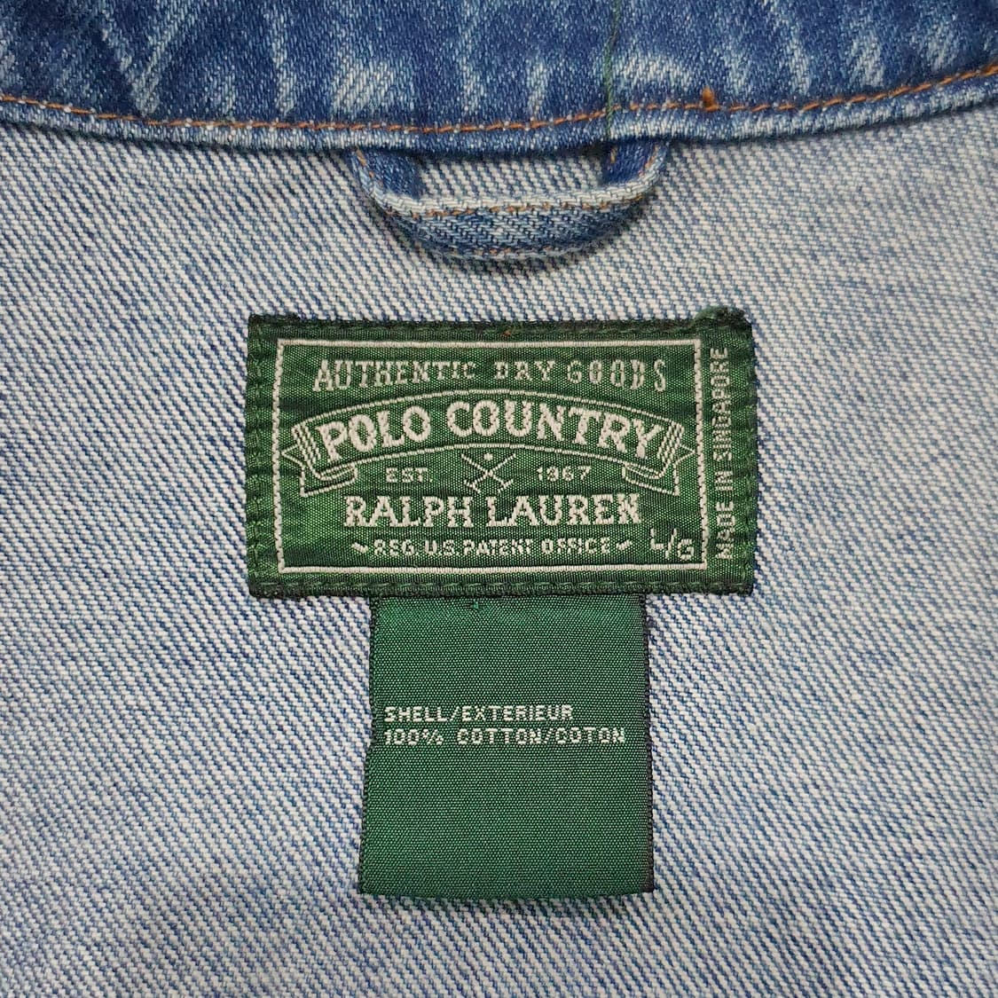 폴로컨트리 rrl 데님 웨스턴 트러커 90s L (105-110) 상품이미지9