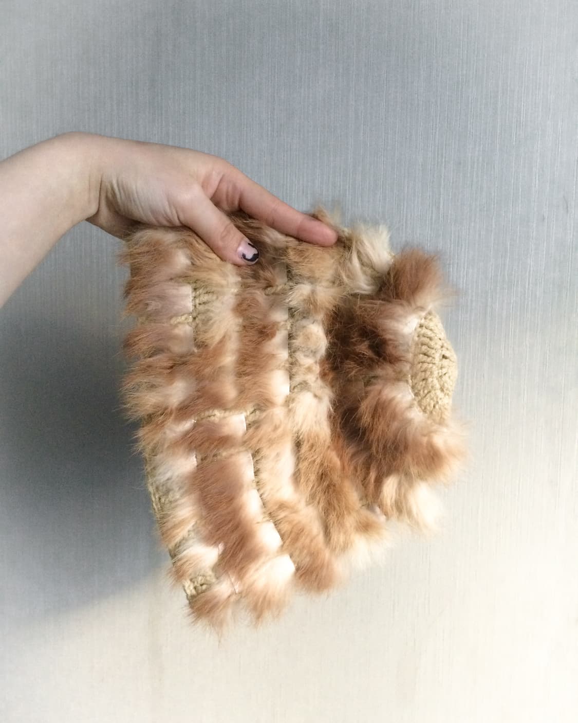  Rabbit fur trimming beanie 상품이미지5