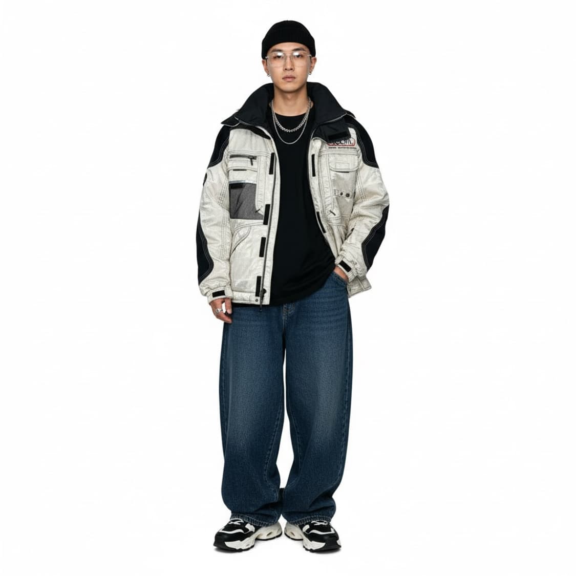 [M/95~105] 데상트 올드스쿨 스키 자켓 Zoom 남성 빈티지 상품이미지1