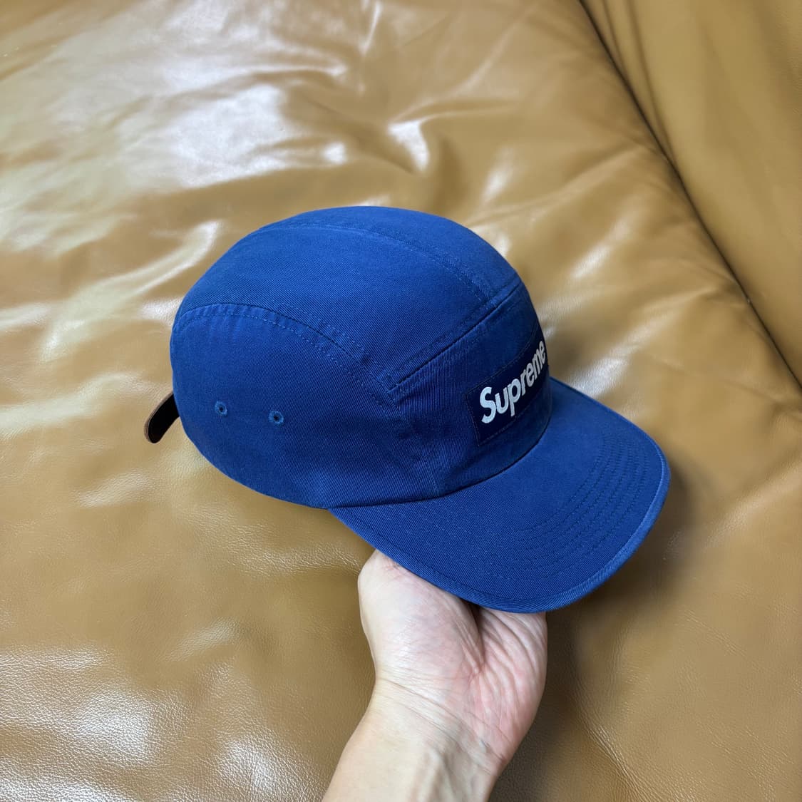 Supreme 슈프림 24fw 워시드 네이비 캠프캡 모자 (Navy) 상품이미지4