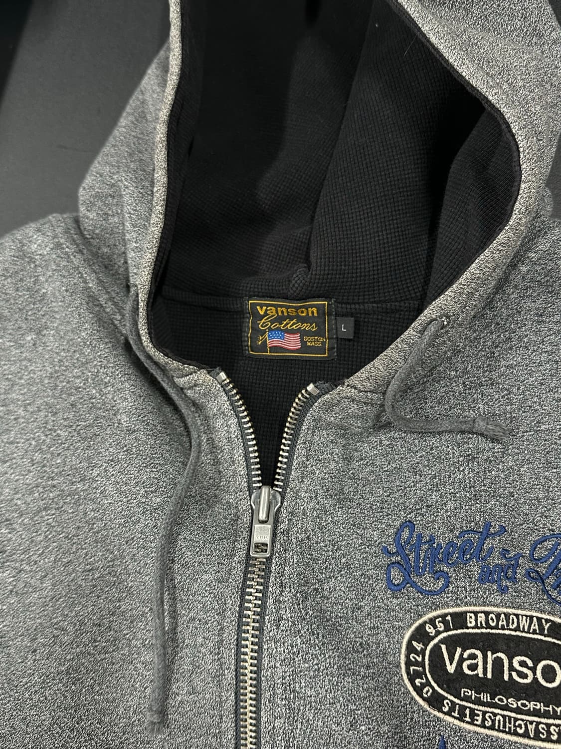 벤슨 자수 패치 후드 집업  상품이미지5