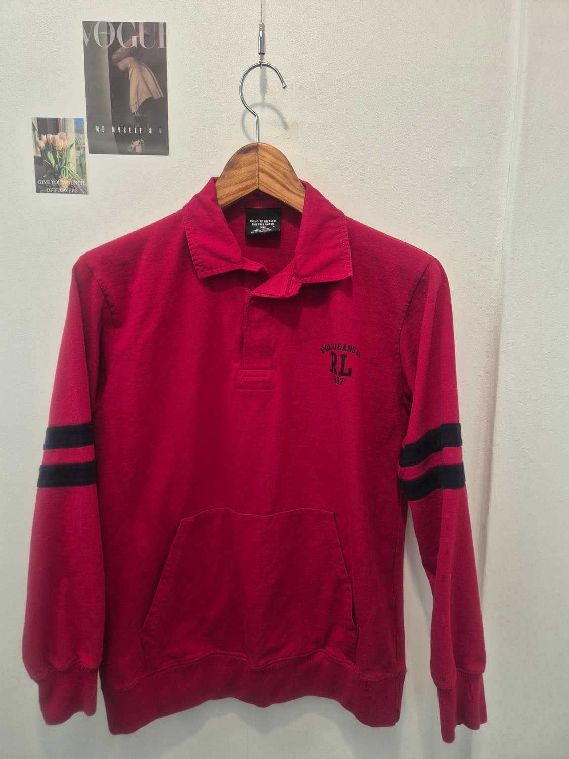 폴로진스 랄프로렌의 빨간색 긴팔 L 
사이즈  상품이미지1